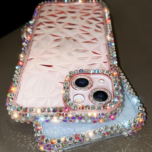 Luxury Glitter Bling Case for iPhone 11 Pro Max, Diamond Frame Shockproof Clear Protective Cover 1