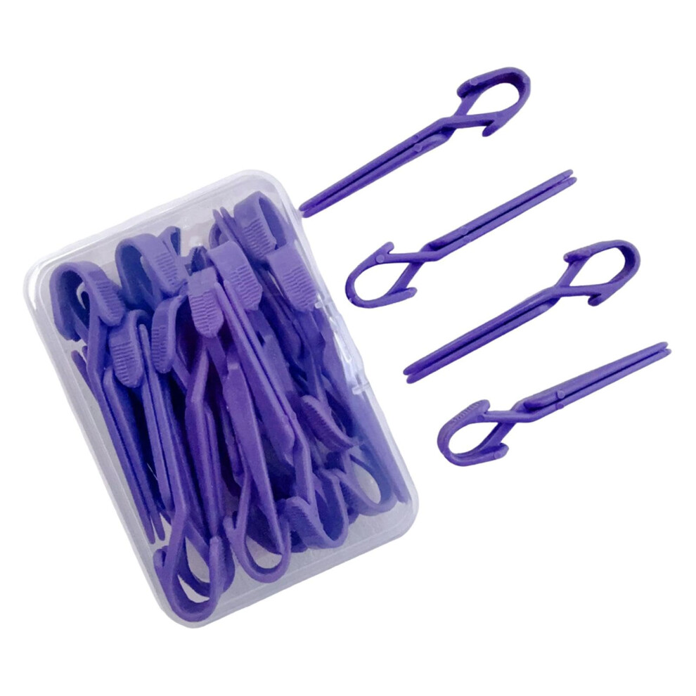 Purple Curved Nail Polish Protector For Manicure Painting, Reusable Guard Clips For Clean Precise Finish,