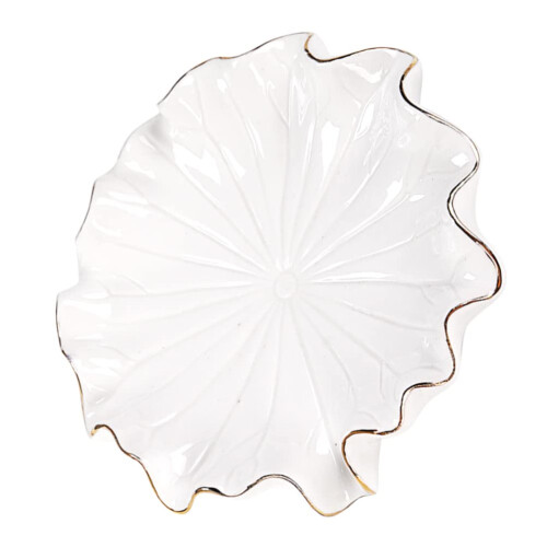 Ceramic Soap Dish with SelfDraining Leaf Design, Elegant Decorative Holder for Bathroom or Kitchen