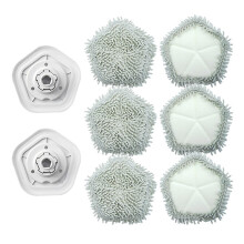 W10 Vacuum Cleaner Mop Pads 8pcs Washable Replacement Set Compatible with W10 Pro