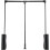 Heavy Duty Pull Down Closet Rod with Soft , Adjustable Length Design, Space Saving Black Wardrobe Lift 1