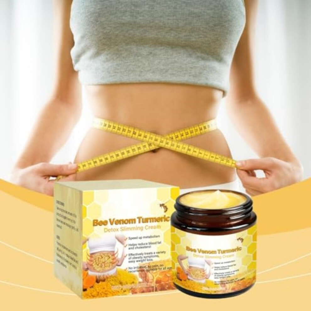Cream Bee Venom Turmeric Slimming For Lymphatic Drainage, Body Firming And Daily Detox Support