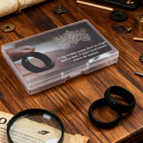 Magic Ring Trick Set 6.6x6.6cm for Close Up and Stage Illusion, Beginners and Pro Performance 2
