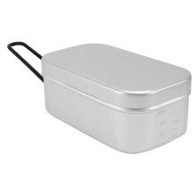 2pcs Lightweight Camping Cookware Set Aluminum Outdoor Lunch Box for Hiking and Backpacking