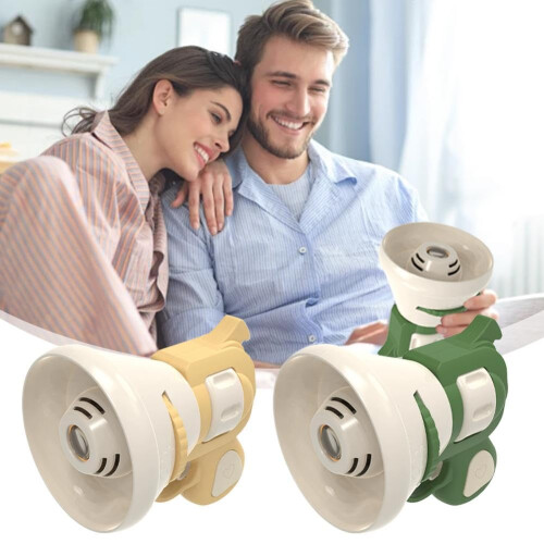 Halloween Voice Changer Speaker with Multiple Sound Effects, OneButton Scream, Bright Green 1