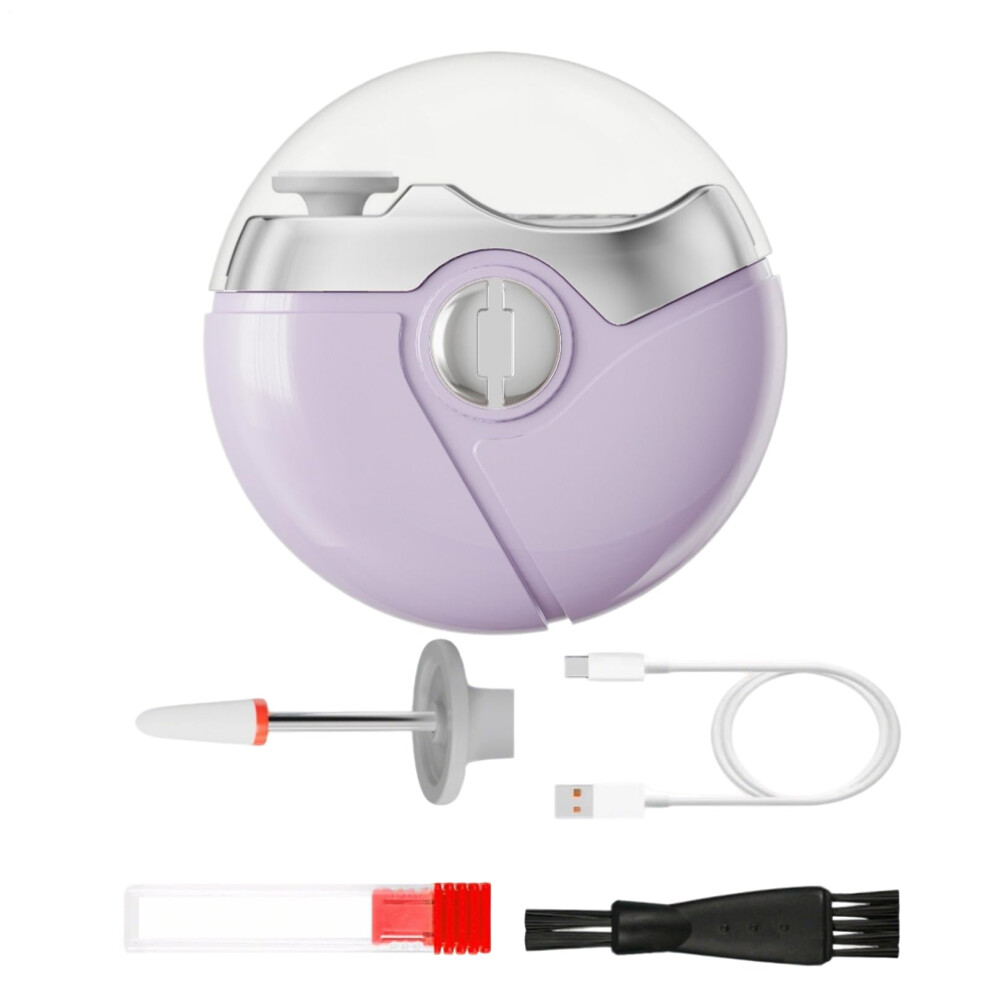 Rechargeable Electric Nail Trimmer with 360 Rotating Head, Quiet Automatic Nail Clipper for Seniors and Babies