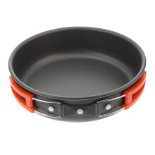 Camping Cookware Set Nonstick Aluminum Pot and Frying Pan with Anti‑Scald Handle for Outdoor Cooking