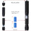 2025 newest high power blue tactical flashlight, LED light, battery powered 5