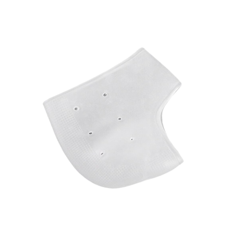 Silicone Gel Heel Socks 2 Pairs Moisturizing Heel Protectors for Cracked Heels and Pain Relief