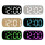 LED Digital Alarm Clock Electric Desk-2817 black shell pin 2