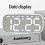 LED Digital Alarm Clock Electric Desk-2817 black shell pin 3
