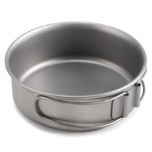 Light Alloy Camping Cookware Set with Foldable Frying Pan, Lightweight Durable Pot Bowl for Hiking Picnic