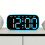 LED Digital Alarm Clock Electric Desk-2817 black shell pin 6