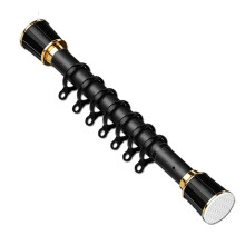 Adjustable No Drill Tension Shower Curtain Rod 82.5118 Inch RustResistant Stainless Steel Matte Black