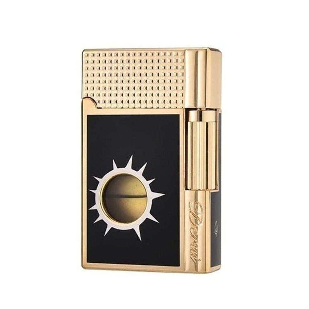 Pure Copper Refillable Butane Lighter with Adjustable Flame Control, Flip  Design, End Style (Color A)