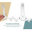 Clear Plastic Easel Stand 9 Inch 5 Pcs 3