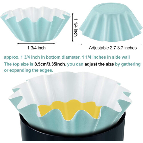Forminhas para cupcake com estampa de crisântemo (50 unidades) 2