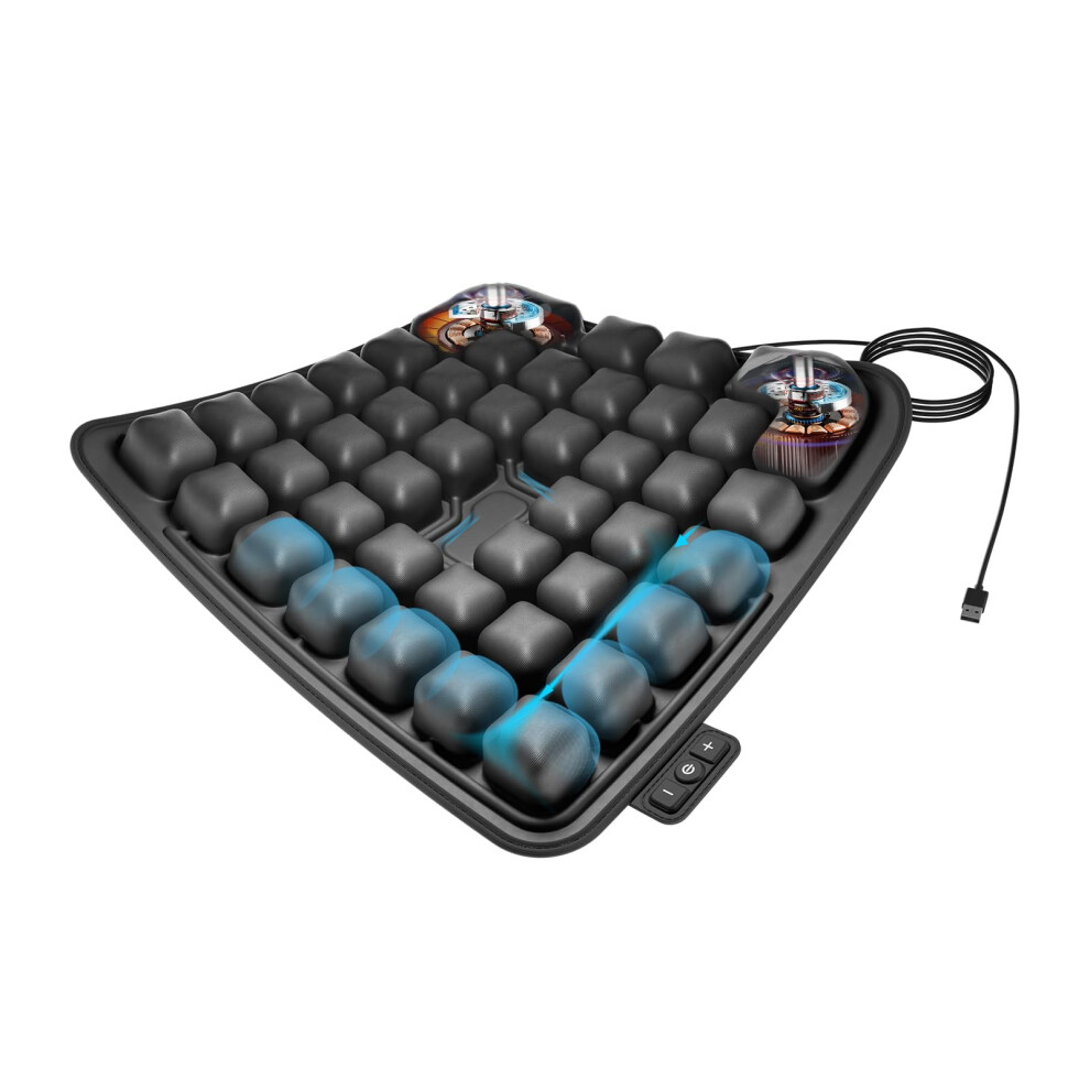 Electric Air Cushion with Automatic Inflation for Wheelchair, Pressure Relief and Comfort