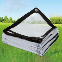 Clear PVC Tarp 10x20 ft Waterproof Clear Plastic Sheeting for Greenhouse Patio Yard with UV Resistant Weather Protection