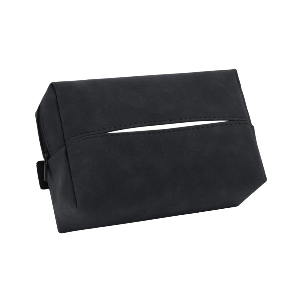 Waterproof Car Tissue Box For Rivian R1t 2024 With Adjustable Strap Mount And Easy Onehand Dispensing, Black 9330225814627