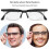 Adjustable Focus Reading Glasses with Dial Control for Near and Intermediate Vision, Lightweight Frame 3