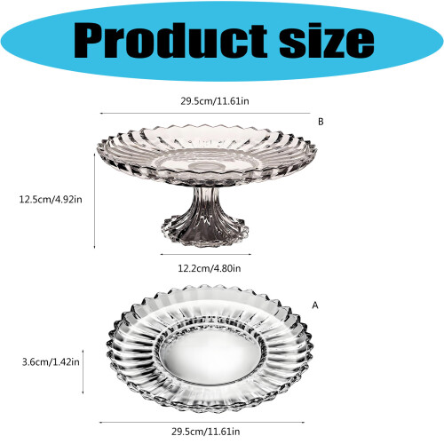 Decorative Bowl Crystal Glass Fruit Bowl Modern Serving Bowl-B 1