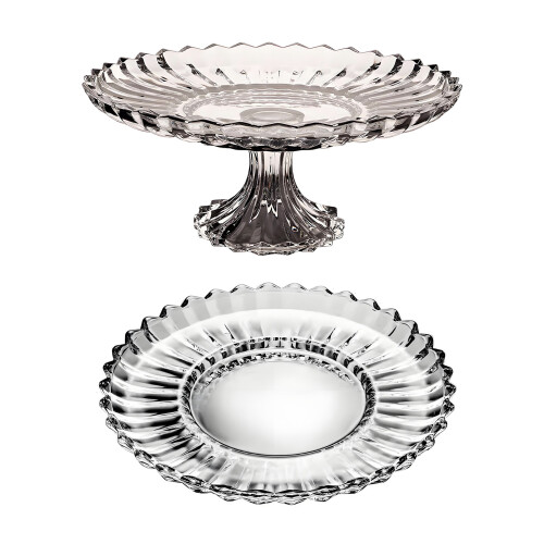 Decorative Bowl Crystal Glass Fruit Bowl Modern Serving Bowl-B 2