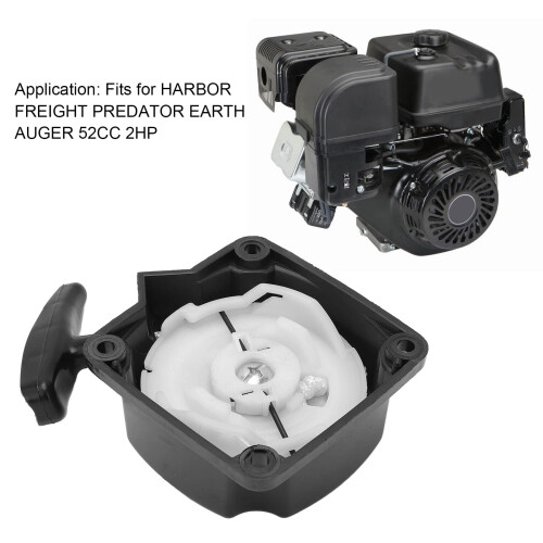Earth Auger Starter 63022 Pull Starter Assembly Replacement, Durable DirectFit Recoil for Quick Start 1