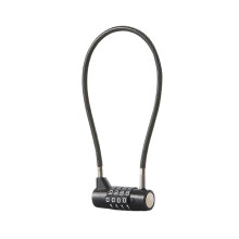 4 Digit Combination Lock for Gym Locker and Luggage, Zinc Alloy Cable Padlock with 10,000 Codes, 280mm