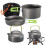 Lightweight Camping Cookware Set with Compact Nesting Design, Fast Heating Pots and Pans for Backpacking 1