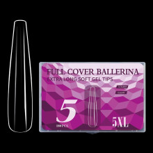 Extra Long Clear Nail Tips 5XL Full Cover French Acrylic Nail Tips 180pcs SalonQuality Durable Design