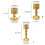 Multipurpose Wrought Iron Decorative Tealight Candle-gold S 4