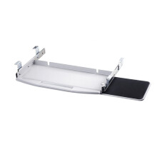 Under Desk Keyboard Tray with Mouse Platform, Sliding Drawer Clamp Mount, SpaceSaving Design