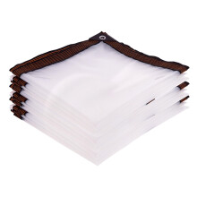 Clear Vinyl Tarp 16x23 ft Heavy Duty Waterproof Transparent Cover with Reinforced Grommets for Outdoor Patio and Greenhouse