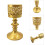 Multipurpose Wrought Iron Decorative Tealight Candle-gold S 5