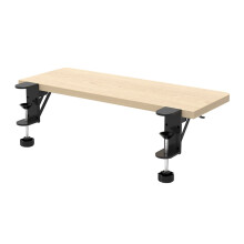 Under Desk Keyboard Tray Clamp On Adjustable Ergonomic SlideOut Drawer with Tool CClamp Mount for Home or Office