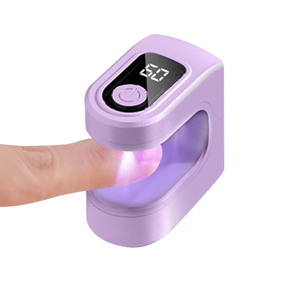 Light Mini Uv Nail Lamp For Gel Polish, Fast Gel Curing With Dual Timer Modes, Usb Typec Rechargeable Travel Size Dryer
