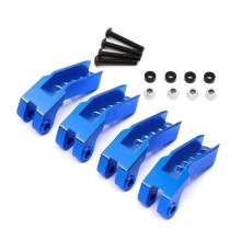 Aluminum Suspension Bracket with Adjustable Shock Mount for TRX4 Defender 1/10 RC Crawler Blue B