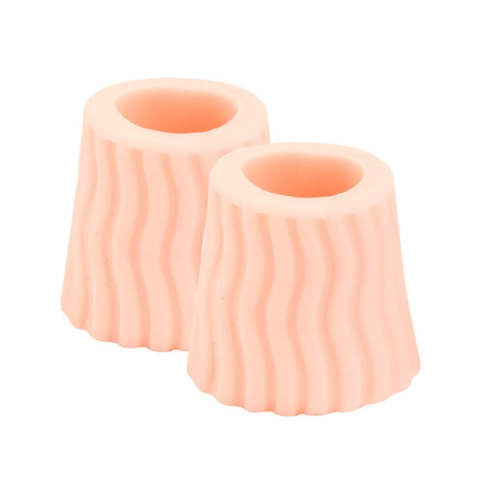 Beige 10Pcs Soft Silicone Toe Protectors Sleeves For Blisters Corns And Bunion Pain Relief, Set
