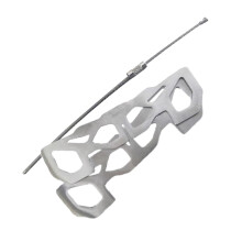 Camping Stove Stand Stainless Steel Cross Support for Alcohol Stove Outdoor Cooking