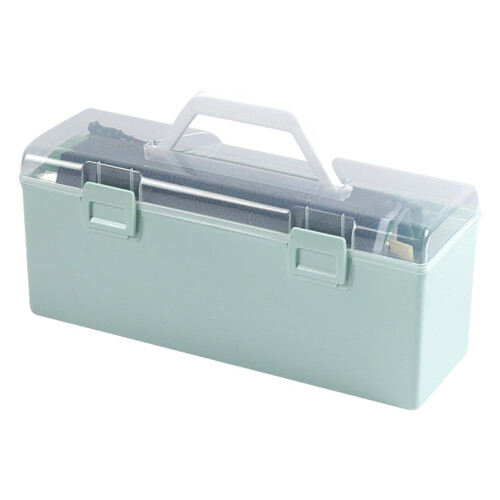 Large Capacity Paint Brush Holder Box, Durable Long Case Organizer for Students and Calligraphy 2