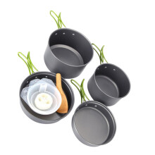Camping Cookware Set Lightweight Nonstick Pots and Pans for Outdoor Hiking Backpacking