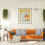 2pcs Square linen pillow cover office cushion cover 4