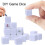 50Pcs 16mm/18mm Blanks Dice White Cubes Blanks Dice Set Classroom Board Game 2