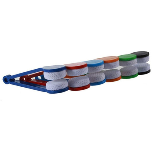5‑Piece Mini Eyeglass Cleaner Set with Soft Microfiber Pads and Dust Brush, Random Color 1