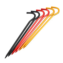 6pcs Aluminum Tent Stakes for Camping Hiking, Durable Windproof Pegs, Corrosion Resistant Outdoor Anchors