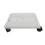 Adjustable Computer Tower Stand with Lockable Wheels White CPU Holder Dust‑Reducing Elevated Design 1