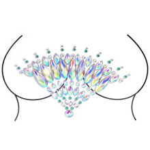 Body Rhinestone Stickers XT06 Glitter Chest Gems Easy Peel SkinFriendly Sparkle for Festival Party