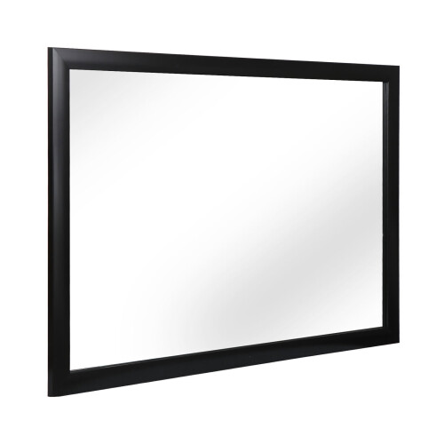 24 x 36 in Black Metal Frame Wall Mirror