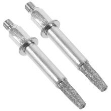 2Pcs Chainsaw Sharpener Set DualGrit Grinding Stones for Quick Chain Sharpening Durable Burrs